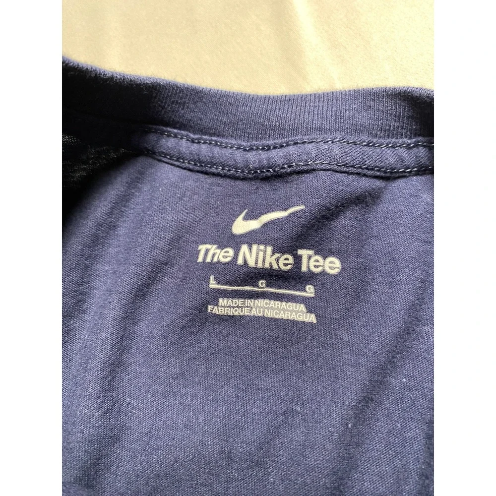 Nike Georgetown Basketball Mens Blue Long Sleeve T-Shirt BV2000-41S Large